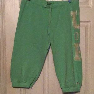 Mint green Victoria Secret half sweat bottoms Med